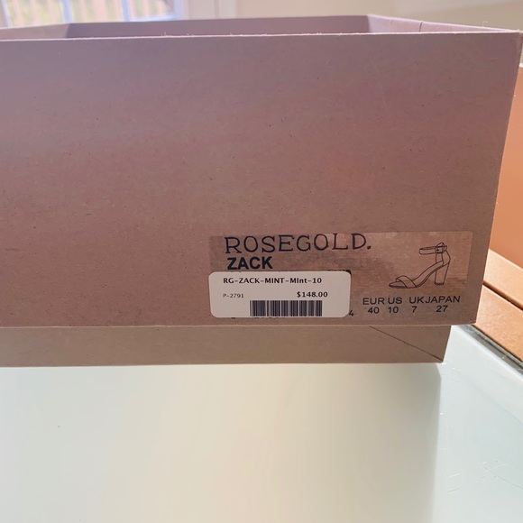 Rosegold Zack mint and cream block heel - Picture 6 of 6